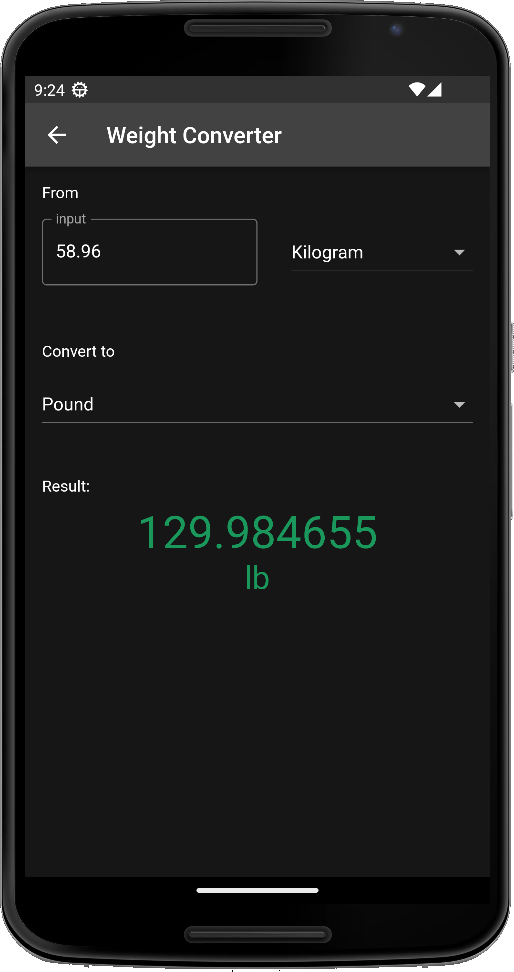 Converter Screen