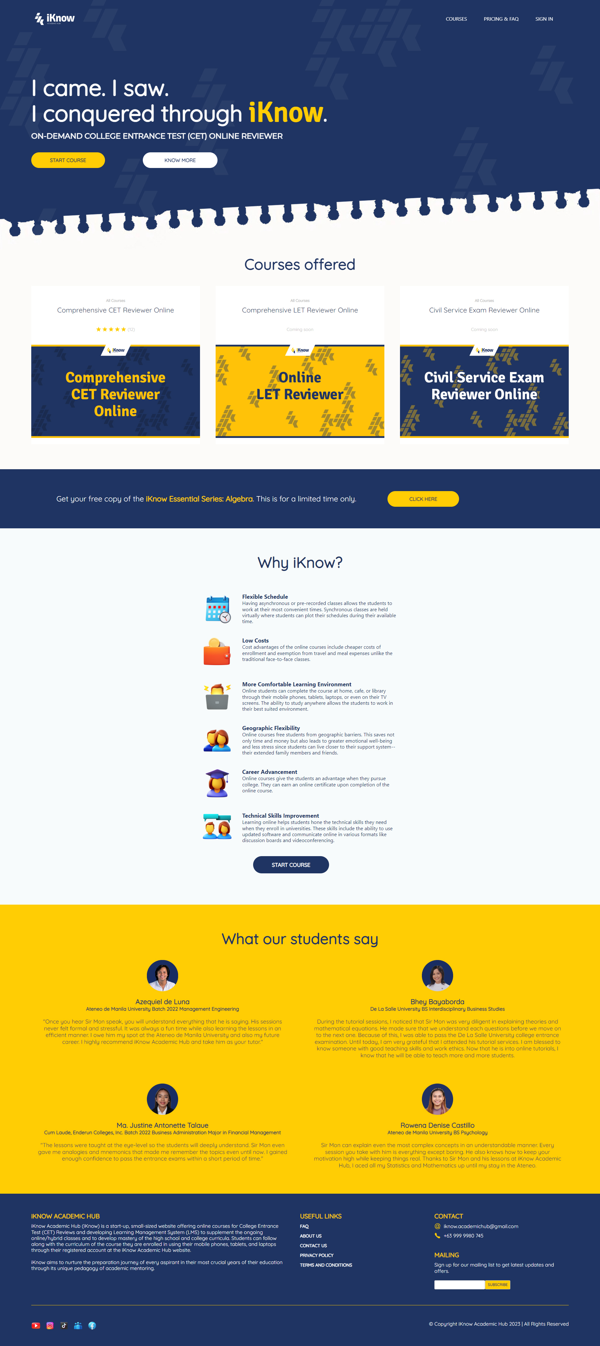 iKnow Academic Hub